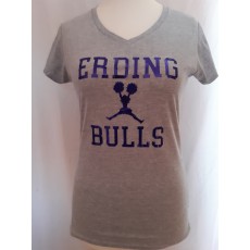 Ladies Shirt Bulls Cheerleader Glitzer Blue